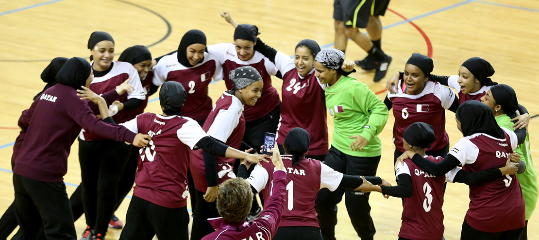 Team Qatar's Female Handball Team