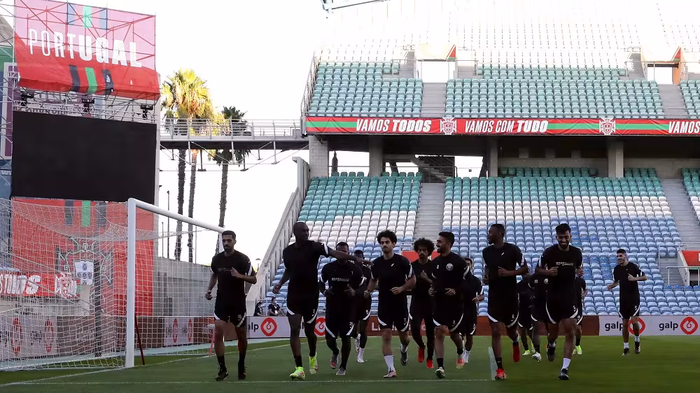 Team Qatar conclude training to face Portugal in World Cup European qualifiers on Saturday