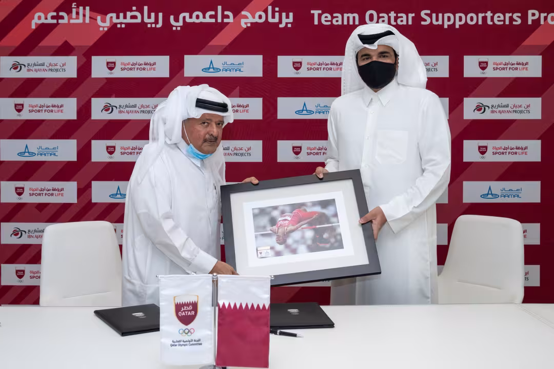 شركتي أعمال وابن عجيان توقعان عقداً مع اللجنة الأولمبية القطرية لدعم برنامج النخبة 