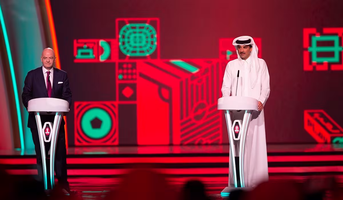 HH the Amir Attends Final Draw for FIFA World Cup Qatar 2022