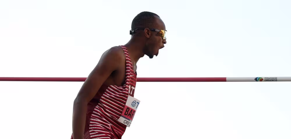 Barshim wins third consecutive high jump gold at world championships