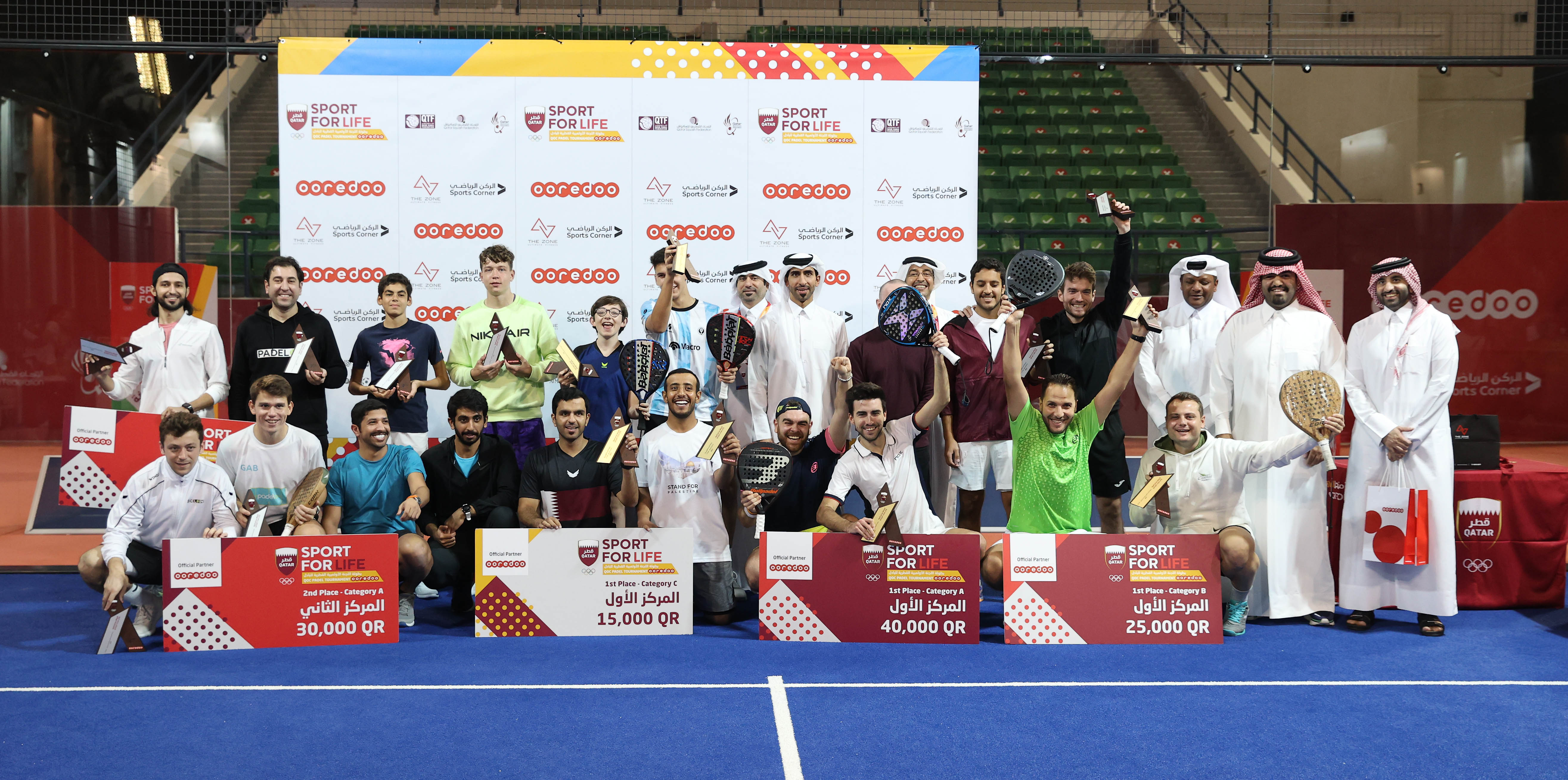 The QOC Padel Tournament 2021 by ooredoo concluded