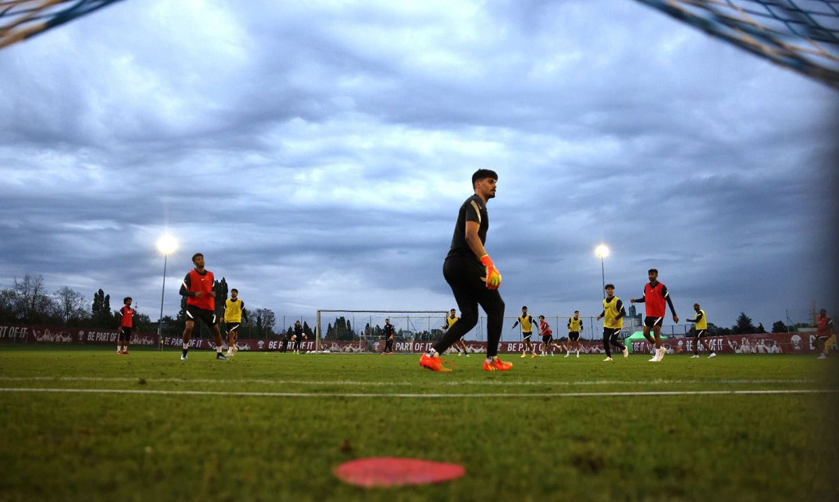 Team Qatar get ready to face Chile in Football Friendly