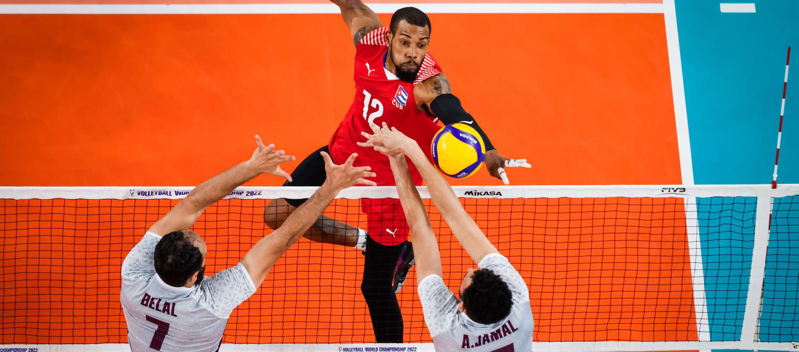 Team Qatar lose to Cuba in 2022 FIVB Volleyball Men's World ...